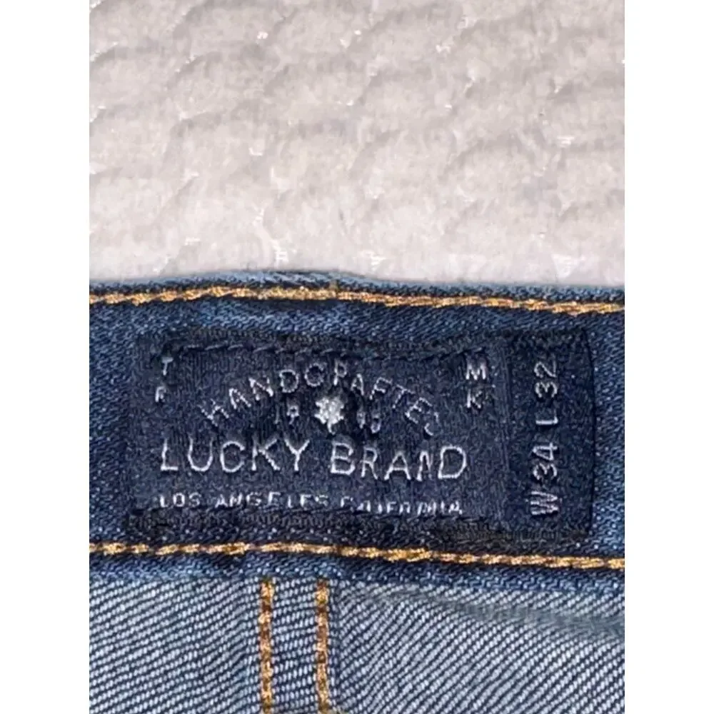 Vintage lucky jeans men’s relaxed straight cut dark blue 34x32 jeans